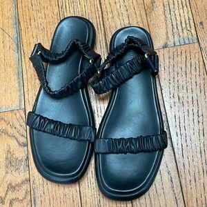 Khaite Puglia Ruched sandals black 41/11